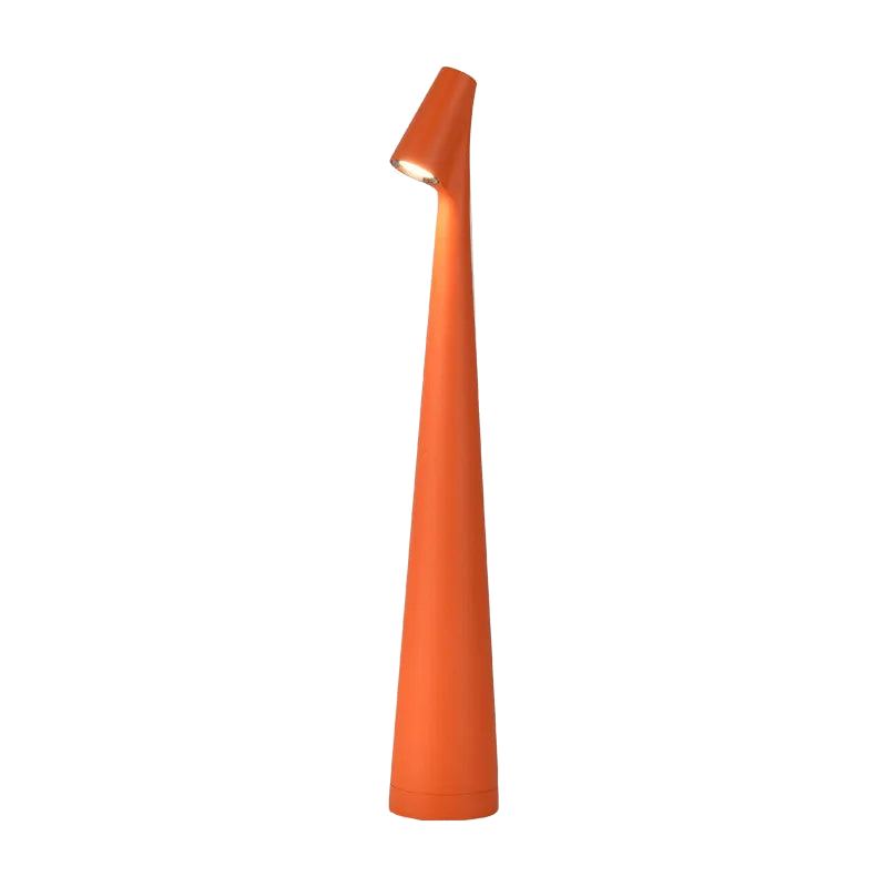 Lampe de bureau design Ambra orange, packshot fond blanc