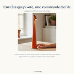 Infographie Ambra : tête orientable et commande tactile
