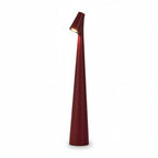 Lampe de bureau design Ambra bordeaux, packshot fond blanc