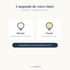 Lampe Boréal : douille E27, ampoule au choix, blanche pour les devoirs ou chaude pour le soir — Candeora