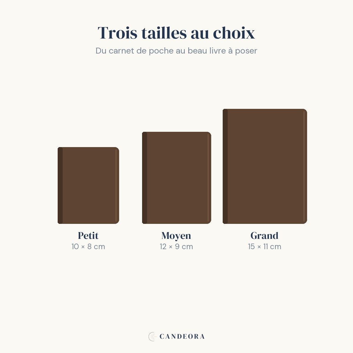 Lampe Conte : trois tailles, Petit 10 x 8 cm, Moyen 12 x 9 cm, Grand 15 x 11 cm — Candeora