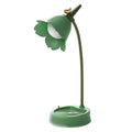 Lampe de bureau enfant Fleurette verte, packshot fond blanc mesuré