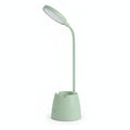 Lampe de bureau LED flexible Andromède verte, packshot fond blanc