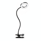 Lampe de bureau LED à pince Véga Candeora sur fond blanc