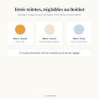 Véga : trois teintes réglables au boîtier, blanc chaud, blanc neutre, blanc froid