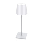 Lampe de bureau sans fil Alizé Candeora en finition blanche, sur fond blanc