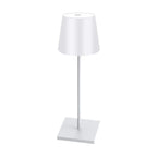 Lampe de bureau sans fil Alizé Candeora en finition blanche, sur fond blanc