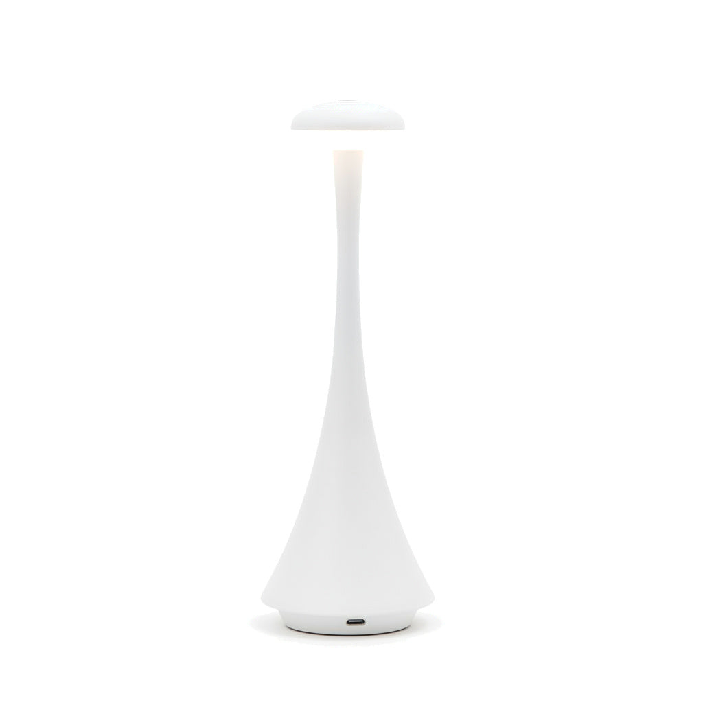 Lampe de bureau sans fil Autan, coloris blanc, packshot fond blanc