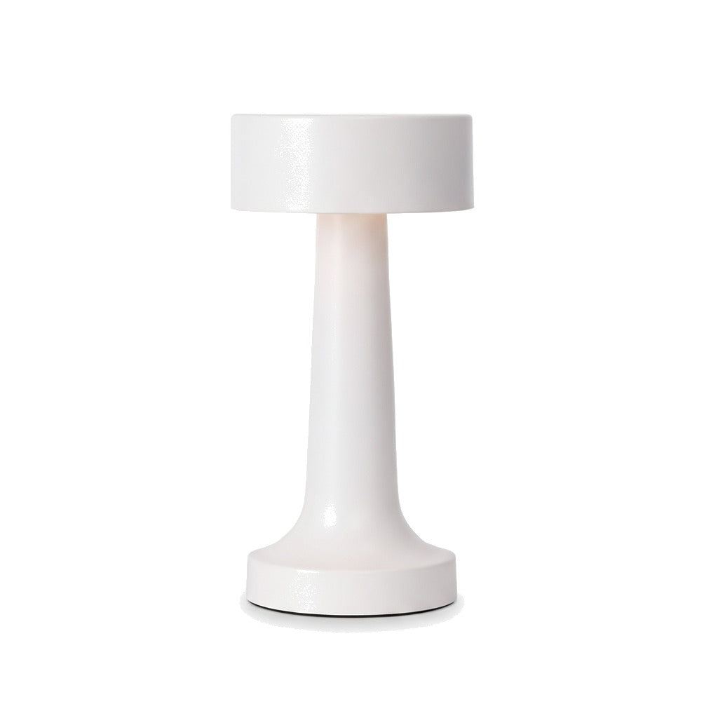 Lampe de bureau sans fil Bora, packshot fond blanc, finition blanche