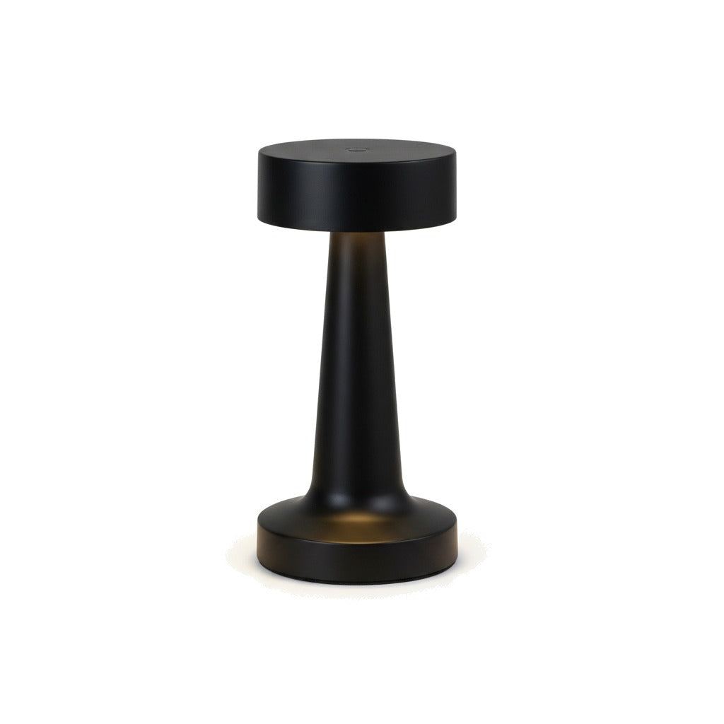 Lampe de bureau sans fil Bora, packshot fond blanc, finition noire