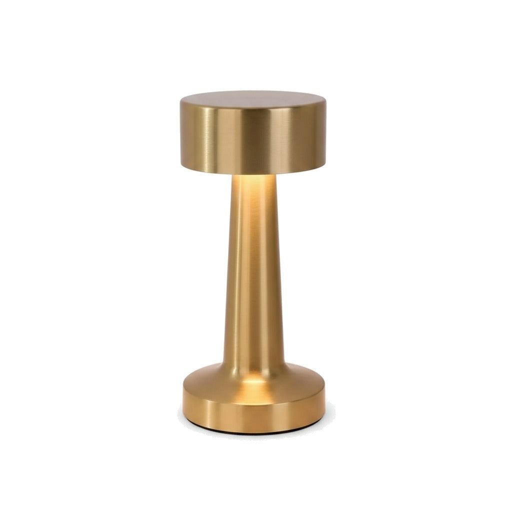 Lampe de bureau sans fil Bora, packshot fond blanc, finition or