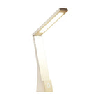 Lampe de bureau sans fil pliable Brise Candeora en finition blanc crème, sur fond blanc