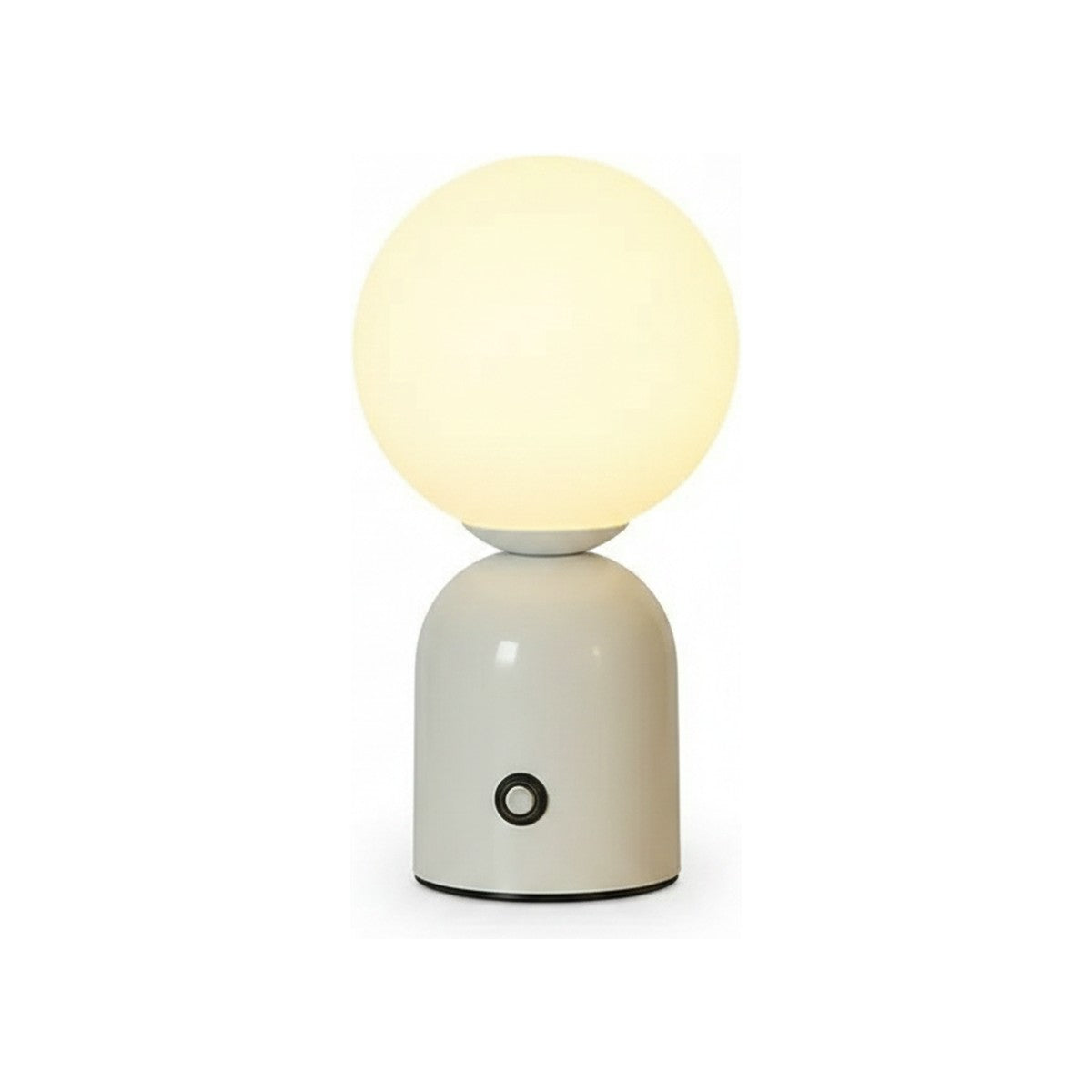 Lampe de bureau sans fil Foehn coloris blanc sur fond blanc