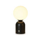 Lampe de bureau sans fil Foehn coloris noir sur fond blanc