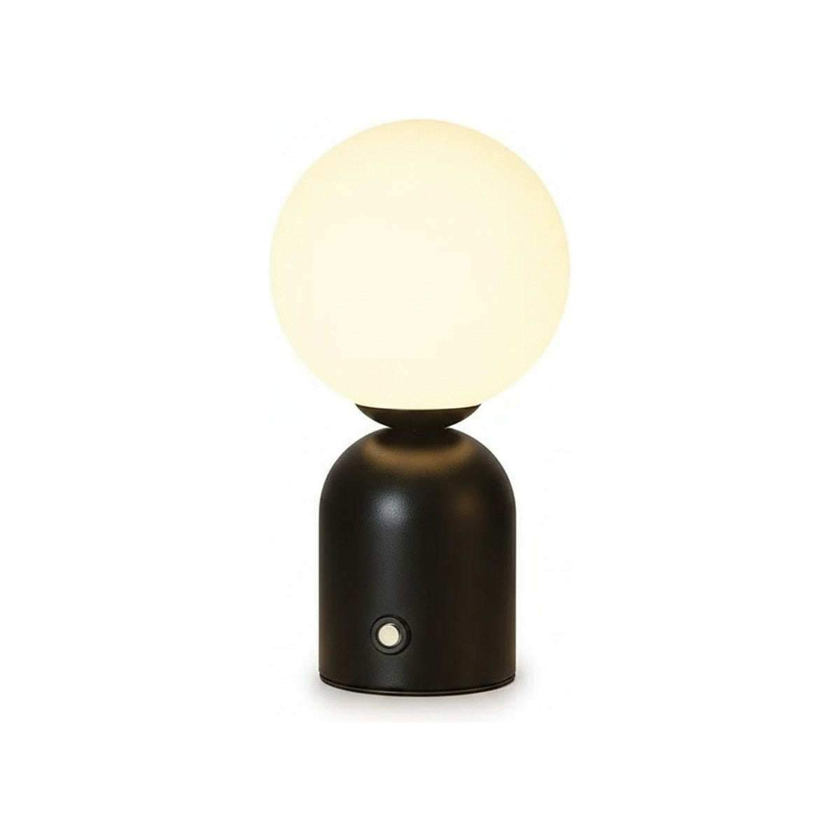 Lampe de bureau sans fil Foehn coloris noir sur fond blanc